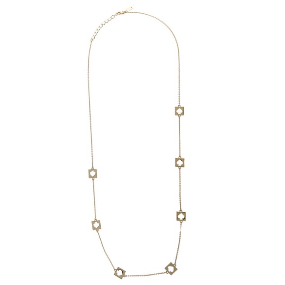 KATE SPADE • Gold Hole Punch Rosary Necklace - Picture 4 of 5